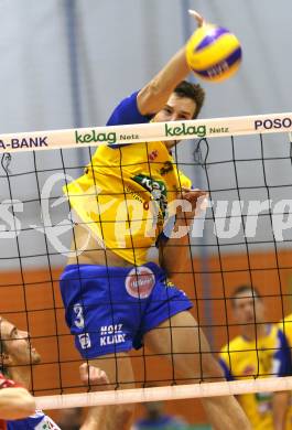 Volleyball GM Capital Challenge Cup. SK Aich/Dob (AUT) gegen VC Euphony Asse-Lennik (BEL).  Michal Hruska (Aich/Dob). Prevalje, 11.2.2010. 
Foto: Kuess

---
pressefotos, pressefotografie, kuess, qs, qspictures, sport, bild, bilder, bilddatenbank