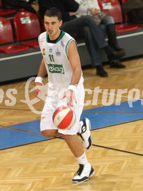 Basketball Bundesliga. Woerthersee Piraten gegen UBC St. Poelten. Admir Aljic (Piraten).  Klagenfurt, 7.2.2010.
Foto:  Kuess
.
---
pressefotos, pressefotografie, kuess, qs, qspictures, sport, bild, bilder, bilddatenbank