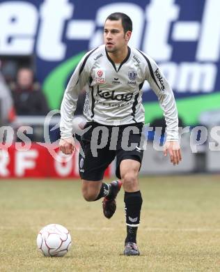 Fussball. Tipp3-Bundesliga. SK Austria Kaernten gegen SK Puntigamer Sturm Graz. Leonhard Kaufmann (Austria Kaernten). Klagenfurt, 14.2.2010.
Foto: Kuess 

---
pressefotos, pressefotografie, kuess, qs, qspictures, sport, bild, bilder, bilddatenbank