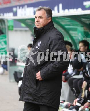 Fussball. Tipp3-Bundesliga. SK Austria Kaernten gegen SK Puntigamer Sturm Graz. Trainer Joze Prelogar (Austria Kaernten). Klagenfurt, 14.2.2010.
Foto: Kuess 

---
pressefotos, pressefotografie, kuess, qs, qspictures, sport, bild, bilder, bilddatenbank