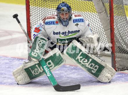 EBEL. Eishockey Bundesliga. EC Pasut VSV gegen EHC LIWEST Linz. Bernhard Starkbaum (VSV). Villach, am 19.2.2010.
Foto: Kuess 


---
pressefotos, pressefotografie, kuess, qs, qspictures, sport, bild, bilder, bilddatenbank