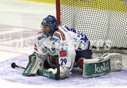 EBEL. Eishockey Bundesliga. EC Pasut VSV gegen EHC LIWEST Linz.  Bernhard Starkbaum (VSV). Villach, am 19.2.2010.
Foto: Kuess 


---
pressefotos, pressefotografie, kuess, qs, qspictures, sport, bild, bilder, bilddatenbank