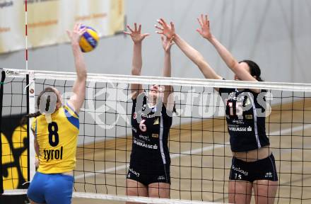 Volleyball WVL. ATSC Wildcats gegen VC Tirol. Rosalinda Seidl, Anna Cmaylo (Wildcats). Klagenfurt, am 20.2.2010.
Foto: Kuess
---
pressefotos, pressefotografie, kuess, qs, qspictures, sport, bild, bilder, bilddatenbank