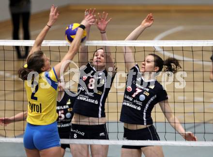 Volleyball WVL. ATSC Wildcats gegen VC Tirol. Birgit Wuestenhagen, Sophie Wallner (Wildcats). Klagenfurt, am 20.2.2010.
Foto: Kuess
---
pressefotos, pressefotografie, kuess, qs, qspictures, sport, bild, bilder, bilddatenbank