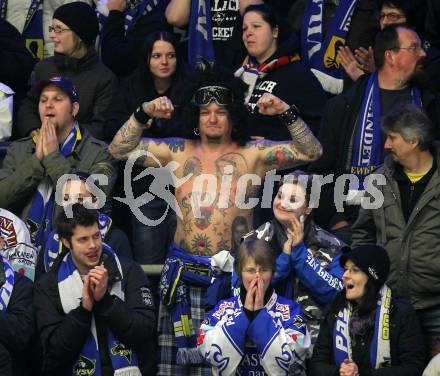 EBEL. Eishockey Bundesliga. EC Pasut VSV gegen EHC LIWEST Linz.  VSV Fans. Villach, am 23.2.2010.
Foto: Kuess 


---
pressefotos, pressefotografie, kuess, qs, qspictures, sport, bild, bilder, bilddatenbank