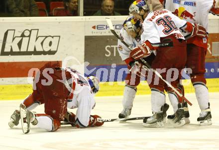 EBEL. Eishockey Bundesliga. KAC gegen EC Red Bull Salzburg. Torjubel (Salzburg). Klagenfurt, am 23.2.2010.
Foto: Kuess

---
pressefotos, pressefotografie, kuess, qs, qspictures, sport, bild, bilder, bilddatenbank