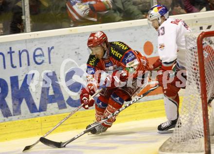 EBEL. Eishockey Bundesliga. KAC gegen EC Red Bull Salzburg. KALT Dieter (KAC), REBEK Jeremy (Salzburg). Klagenfurt, am 23.2.2010.
Foto: Kuess

---
pressefotos, pressefotografie, kuess, qs, qspictures, sport, bild, bilder, bilddatenbank