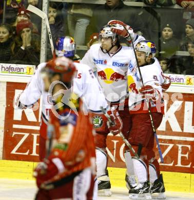 EBEL. Eishockey Bundesliga. KAC gegen EC Red Bull Salzburg. torjubel (Salzburg). Klagenfurt, am 23.2.2010.
Foto: Kuess

---
pressefotos, pressefotografie, kuess, qs, qspictures, sport, bild, bilder, bilddatenbank