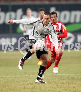 Fussball. Tipp3-Bundesliga. SK Austria Kelag Kaernten  gegen KSV Superfund Kapfenberger SV. Markus Pink (Austria Kaernten). Klagenfurt, 27.2.2010. 
Foto: Kuess

---
pressefotos, pressefotografie, kuess, qs, qspictures, sport, bild, bilder, bilddatenbank