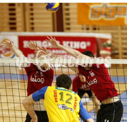 Volleyball Bundesliga. VBK Loewen gegen SK Aich/Dob. Nick Lamoureux, Martin Rochon (VBK Loewen). Klagenfurt am 27.02.2010
Foto: Kuess
---
pressefotos, pressefotografie, kuess, qs, qspictures, sport, bild, bilder, bilddatenbank