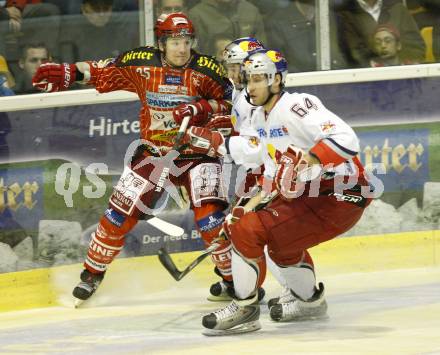 EBEL. Eishockey Bundesliga. KAC gegen EC Red Bull Salzburg. FUREY Kirk (KAC), LAKOS Andre (Salzburg). Klagenfurt, am 28.2.2010.
Foto: Kuess 

---
pressefotos, pressefotografie, kuess, qs, qspictures, sport, bild, bilder, bilddatenbank