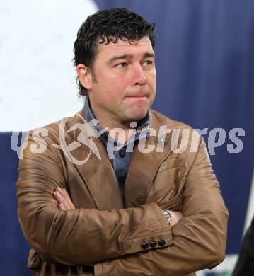 Fussball. Tipp3-Bundesliga. SK Austria Kelag Kaernten  gegen KSV Superfund Kapfenberger SV. Praesident Mario Canori (Austria Kaernten). Klagenfurt, 27.2.2010. 
Foto: Kuess

---
pressefotos, pressefotografie, kuess, qs, qspictures, sport, bild, bilder, bilddatenbank