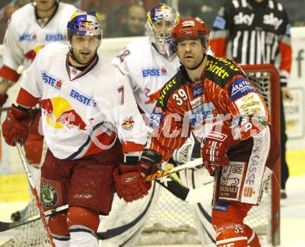 EBEL. Eishockey Bundesliga. KAC gegen EC Red Bull Salzburg. SHANTZ Jeffery (KAC), WILSON Kelsey (Salzburg). Klagenfurt, am 28.2.2010.
Foto: Kuess 

---
pressefotos, pressefotografie, kuess, qs, qspictures, sport, bild, bilder, bilddatenbank