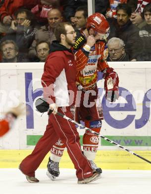 EBEL. Eishockey Bundesliga. KAC gegen EC Red Bull Salzburg. KIRISITS Johannes (KAC). Klagenfurt, am 28.2.2010.
Foto: Kuess 

---
pressefotos, pressefotografie, kuess, qs, qspictures, sport, bild, bilder, bilddatenbank