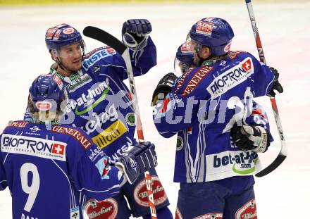 EBEL. Eishockey Bundesliga. EC Pasut VSV gegen EHC LIWEST Linz.  Torjubel VSV. Villach, am 28.2.2010.
Foto: Kuess 


---
pressefotos, pressefotografie, kuess, qs, qspictures, sport, bild, bilder, bilddatenbank