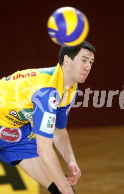 Volleyball Bundesliga. VBK Loewen gegen SK Aich/Dob. VAN LANKVELT Toontje  (Aich/Dob). Klagenfurt am 27.02.2010
Foto: Kuess
---
pressefotos, pressefotografie, kuess, qs, qspictures, sport, bild, bilder, bilddatenbank