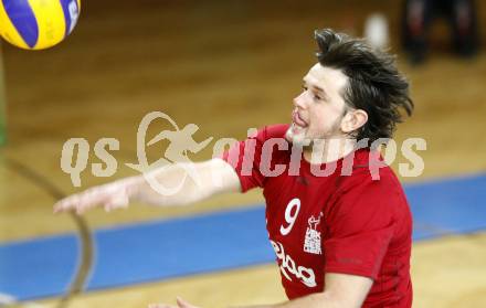 Volleyball Bundesliga. VBK Loewen gegen SK Aich/Dob. Peter Vanik (VBK). Klagenfurt am 27.02.2010
Foto: Kuess
---
pressefotos, pressefotografie, kuess, qs, qspictures, sport, bild, bilder, bilddatenbank