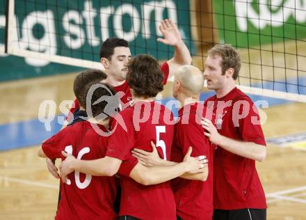 Volleyball Bundesliga. VBK Loewen gegen SK Aich/Dob. Jubel (VBK). Klagenfurt am 27.02.2010
Foto: Kuess
---
pressefotos, pressefotografie, kuess, qs, qspictures, sport, bild, bilder, bilddatenbank