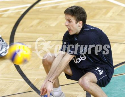 Volleyball Bundesliga. VBK Loewen gegen SK Aich/Dob.  Alexander Huber (VBK). Klagenfurt am 27.02.2010
Foto: Kuess
---
pressefotos, pressefotografie, kuess, qs, qspictures, sport, bild, bilder, bilddatenbank