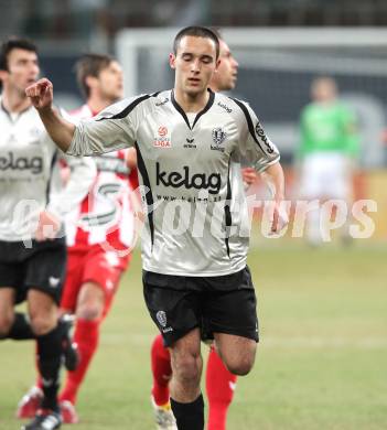 Fussball. Tipp3-Bundesliga. SK Austria Kelag Kaernten  gegen KSV Superfund Kapfenberger SV. Markus Pink (Austria Kaernten). Klagenfurt, 27.2.2010. 
Foto: Kuess

---
pressefotos, pressefotografie, kuess, qs, qspictures, sport, bild, bilder, bilddatenbank