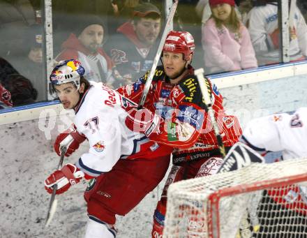 EBEL. Eishockey Bundesliga. EC Red Bull Salzburg gegen KAC. CRAIG Michael (KAC), MUEHLSTEIN Florian (Salzburg). Salzburg, am 7.3.2010.
Foto: Kuess 

---
pressefotos, pressefotografie, kuess, qs, qspictures, sport, bild, bilder, bilddatenbank