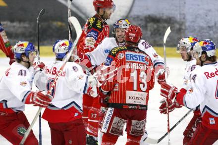 EBEL. Eishockey Bundesliga. EC Red Bull Salzburg gegen KAC. Torjubel Salzburg. Salzburg, am 7.3.2010.
Foto: Kuess 

---
pressefotos, pressefotografie, kuess, qs, qspictures, sport, bild, bilder, bilddatenbank