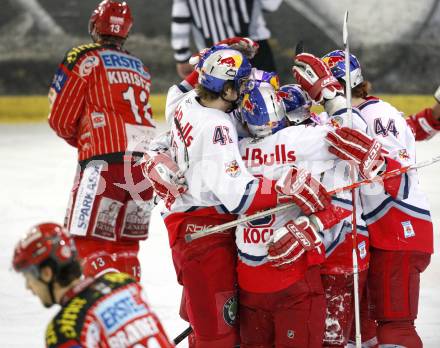 EBEL. Eishockey Bundesliga. EC Red Bull Salzburg gegen KAC. Jubel (Salzburg). Salzburg, am 7.3.2010.
Foto: Kuess 

---
pressefotos, pressefotografie, kuess, qs, qspictures, sport, bild, bilder, bilddatenbank