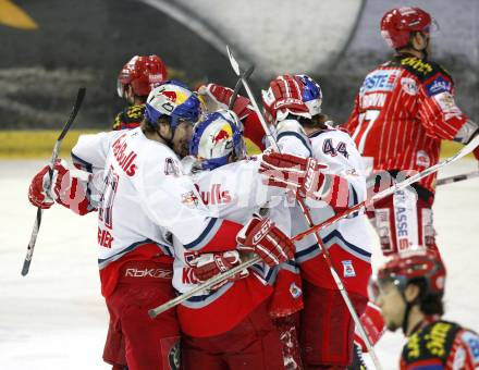 EBEL. Eishockey Bundesliga. EC Red Bull Salzburg gegen KAC. Jubel (Salzburg). Salzburg, am 7.3.2010.
Foto: Kuess 

---
pressefotos, pressefotografie, kuess, qs, qspictures, sport, bild, bilder, bilddatenbank