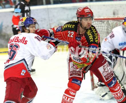 EBEL. Eishockey Bundesliga. EC Red Bull Salzburg gegen KAC. MORGAN Jason (KAC), DUNCAN Ryan (Salzburg). Salzburg, am 7.3.2010.
Foto: Kuess 

---
pressefotos, pressefotografie, kuess, qs, qspictures, sport, bild, bilder, bilddatenbank