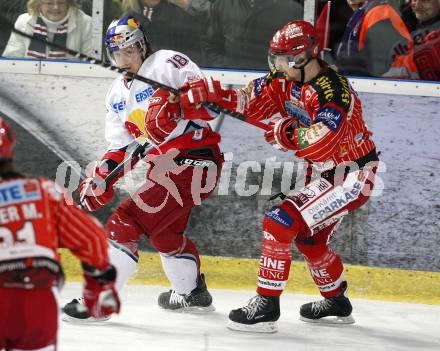 EBEL. Eishockey Bundesliga. EC Red Bull Salzburg gegen KAC. RATZ Herbert (KAC), FILEWICH Jonathan (Salzburg). Salzburg, am 7.3.2010.
Foto: Kuess 

---
pressefotos, pressefotografie, kuess, qs, qspictures, sport, bild, bilder, bilddatenbank