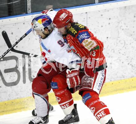 EBEL. Eishockey Bundesliga. EC Red Bull Salzburg gegen KAC. KIRISITS Johannes (KAC), KOCH Thomas (Salzburg). Salzburg, am 7.3.2010.
Foto: Kuess 

---
pressefotos, pressefotografie, kuess, qs, qspictures, sport, bild, bilder, bilddatenbank