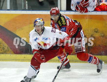 EBEL. Eishockey Bundesliga. EC Red Bull Salzburg gegen KAC. BRANDNER Christoph (KAC), SIKLENKA Michael (Salzburg). Salzburg, am 7.3.2010.
Foto: Kuess 

---
pressefotos, pressefotografie, kuess, qs, qspictures, sport, bild, bilder, bilddatenbank