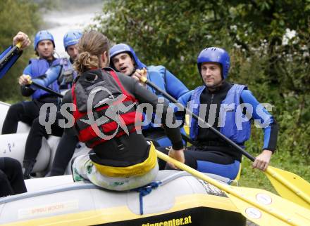 EBEL. Eishockey Bundesliga. Teambuilding KAC. Jeffrey Tory. Rafting. Lienz, am 1.9.2008.
Foto: Kuess
---
pressefotos, pressefotografie, kuess, qs, qspictures, sport, bild, bilder, bilddatenbank