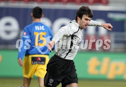 Fussball OEFB Cup. SK Austria Kaernten gegen Fernwaerme Vienna. Torjubel Goran Aleksic (Kaernten). Klagenfurt, am 9.3.2010.
Foto: Kuess
---
pressefotos, pressefotografie, kuess, qs, qspictures, sport, bild, bilder, bilddatenbank