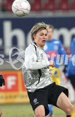 Fussball Stiegl OEFB Cup. SK Austria Kaernten gegen Fernwaerme Vienna. Stefan Hierlaender (Kaernten). Klagenfurt, am 9.3.2010.
Foto: Kuess
---
pressefotos, pressefotografie, kuess, qs, qspictures, sport, bild, bilder, bilddatenbank