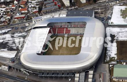 Fussball. Woerthersee Stadion. Hypo Group Arena. Flugperspektive. Klagenfurt, 28.2.2009.
Foto: Kuess
---
pressefotos, pressefotografie, kuess, qs, qspictures, sport, bild, bilder, bilddatenbank