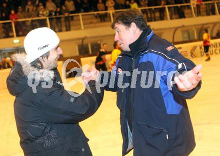 Eishockey Carinthian Hockey League CHL.  EC SV Spittal gegen EC Tarco Woelfe Klagenfurt. Trianer Bojan Magazin (Tarco), Trainer Helmuth Plankensteiner (Spittal). Spittal, am 13.3.2010.
Foto: Kuess

---
pressefotos, pressefotografie, kuess, qs, qspictures, sport, bild, bilder, bilddatenbank