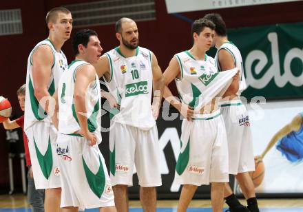 Basketball Bundesliga. Woerthersee Piraten gegen Guessing Knights.  Rasid Mahalbasic, Andreas Kuttnig, Joachim Buggelsheim, Breithuber Martin (Piraten). Klagenfurt, 14.3.2010.
Foto:  Kuess

---
pressefotos, pressefotografie, kuess, qs, qspictures, sport, bild, bilder, bilddatenbank