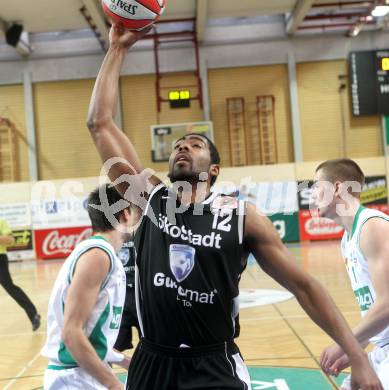 Basketball Bundesliga. Woerthersee Piraten gegen Guessing Knights.  Marcus Heard (Guessing). Klagenfurt, 14.3.2010.
Foto:  Kuess

---
pressefotos, pressefotografie, kuess, qs, qspictures, sport, bild, bilder, bilddatenbank