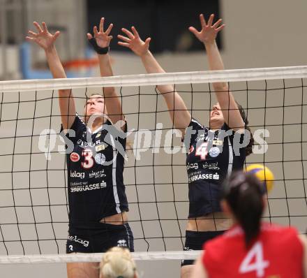 Volleyball WVL. ATSC Wildcsta gegen Linz/Steg. Lina Gorbach, Samira Mauch (Wildcats). Klagenfurt, am 17.3.2010.
Foto: Kuess
---
pressefotos, pressefotografie, kuess, qs, qspictures, sport, bild, bilder, bilddatenbank