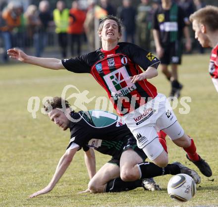 Fussball Regionalliga. SC St. Stefan/Lav. gegen SK St. Andrae/Lavanttal. Six Martin (St. Stefan), Pfennich Patrick (St. Andrae). Klagenfurt, 20.3.2010.
Foto: Kuess
---
pressefotos, pressefotografie, kuess, qs, qspictures, sport, bild, bilder, bilddatenbank