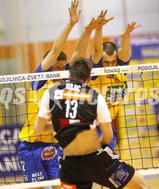 Volleyball. MEVZA. SK Aich/Dob gegen hotVolleys. BENCZ Milan, KENDEROV Ivo (Aich/Dob). Prevalje, 27.3.2010.
Foto: Kuess 

---
pressefotos, pressefotografie, kuess, qs, qspictures, sport, bild, bilder, bilddatenbank