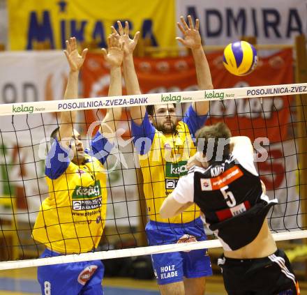 Volleyball. MEVZA. SK Aich/Dob gegen hotVolleys. KENDEROV Ivo, SLATINSEK David (Aich/Dob). Prevalje, 27.3.2010.
Foto: Kuess 

---
pressefotos, pressefotografie, kuess, qs, qspictures, sport, bild, bilder, bilddatenbank