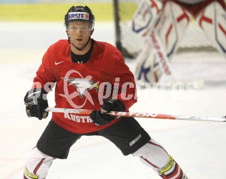 Eishockey. Training Nationalteam Oesterreich. Mickey Elick (VSV). Klagenfurt, am 29.3.2010.
Foto: Kuess
---
pressefotos, pressefotografie, kuess, qs, qspictures, sport, bild, bilder, bilddatenbank