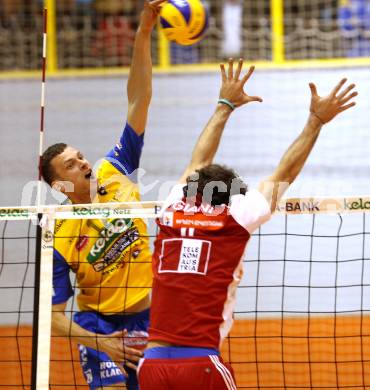 Volleyball. AVL-Halbfinale. SK Posojilnica Aich/Dob gegen hotVolleys. BENCZ Milan  (Aich/Dob). Prevalje, 1.4.2010
Foto: Kuess 

---
pressefotos, pressefotografie, kuess, qs, qspictures, sport, bild, bilder, bilddatenbank