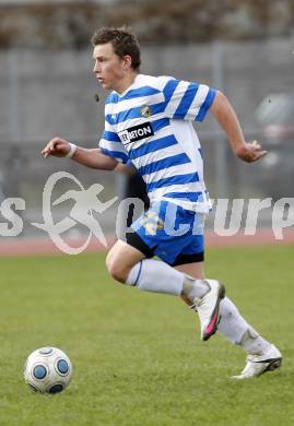 Fussball. Kaerntner Liga. VSV gegen SVG Bleiburg. Wernitznig Christopher  (VSV). Villach, 3.4.2010.
Foto: Kuess
---
pressefotos, pressefotografie, kuess, qs, qspictures, sport, bild, bilder, bilddatenbank