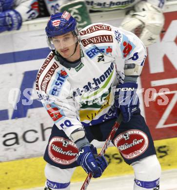 EBEL. Eishockey Bundesliga. EC Pasut VSV gegen Graz 99ers. Jean Francois Fortin (VSV). Villach, am 15.1.2010.
Foto: Kuess 


---
pressefotos, pressefotografie, kuess, qs, qspictures, sport, bild, bilder, bilddatenbank