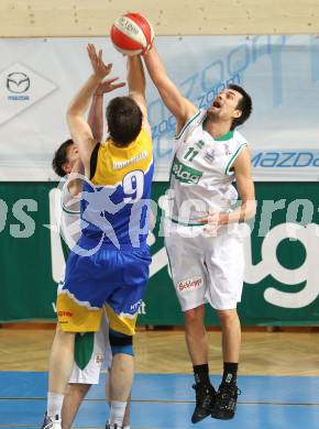 Basketball Bundesliga. Woerthersee Piraten gegen UBC St. Poelten. Samo Grum (Piraten). Klagenfurt, 3.4.2010.
Foto:  Kuess

---
pressefotos, pressefotografie, kuess, qs, qspictures, sport, bild, bilder, bilddatenbank