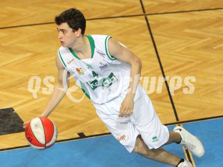 Basketball Bundesliga. Woerthersee Piraten gegen UBC St. Poelten. Martin Breithuber  (Piraten). Klagenfurt, 3.4.2010.
Foto:  Kuess

---
pressefotos, pressefotografie, kuess, qs, qspictures, sport, bild, bilder, bilddatenbank