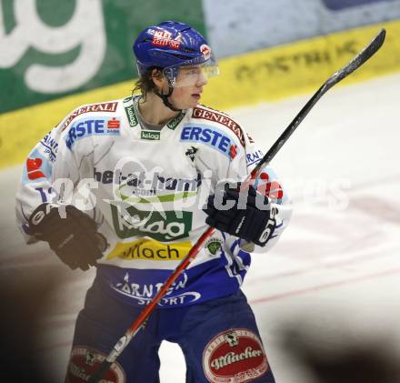 EBEL. Eishockey Bundesliga. EC Pasut VSV gegen Graz 99ers. Michael Raffl, (VSV). Villach, am 15.1.2010.
Foto: Kuess 


---
pressefotos, pressefotografie, kuess, qs, qspictures, sport, bild, bilder, bilddatenbank